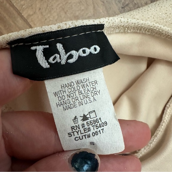 Y2K Taboo Asymmetrical Dress in Cream with Ruffle Detail - Picture 5 of 9